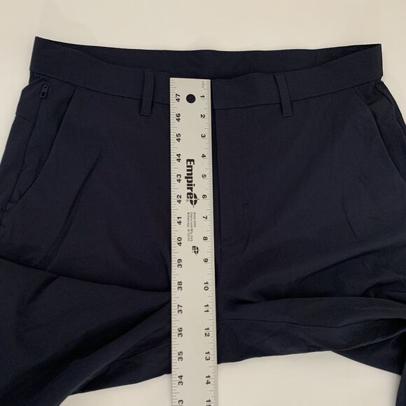 NWT Fabletics The Only Pant Men 33X32 Navy Blue Chino Stretch Golf Workwear - Picture 10 of 12